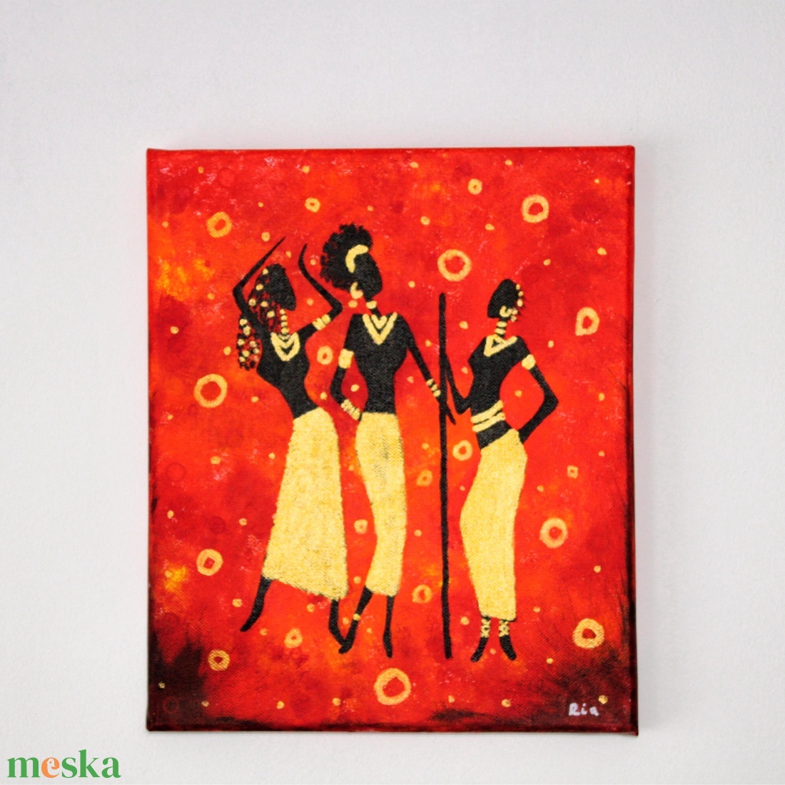 Afrika festmény - művészet - festmény - akril - Meska.hu