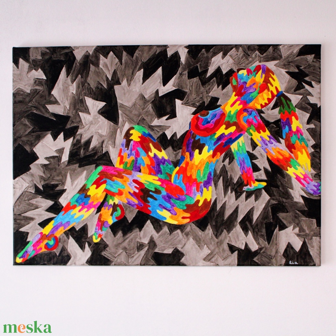 Firkaland festmény - művészet - festmény - akril - Meska.hu