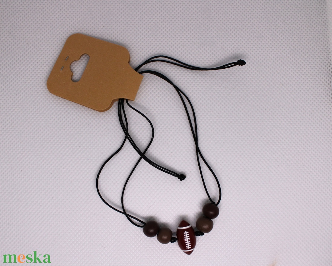 Amerikai Football karkötő - ékszer - karkötő - fonott karkötő - Meska.hu