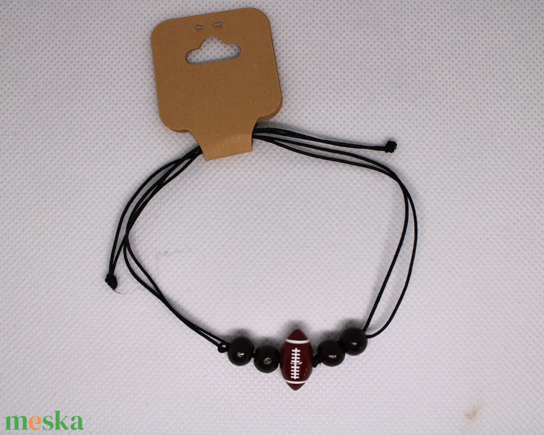 Amerikai Football karkötő - ékszer - karkötő - fonott karkötő - Meska.hu