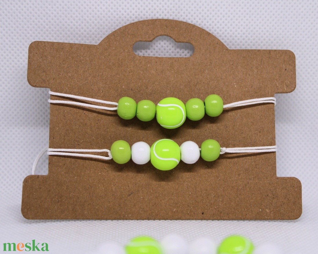 Tennis karkötő szett - ékszer - karkötő - gyöngyös karkötő - Meska.hu