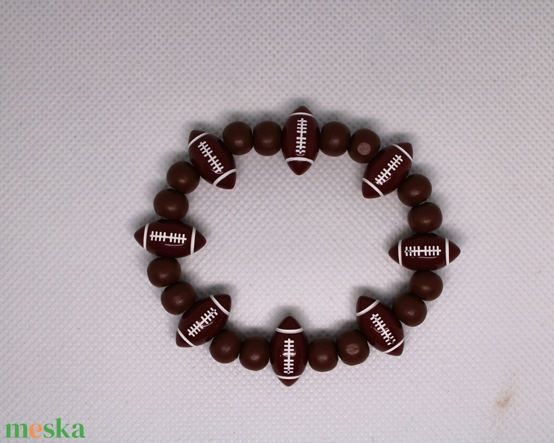Amerikai Football karkötő szett - ékszer - karkötő - fonott karkötő - Meska.hu
