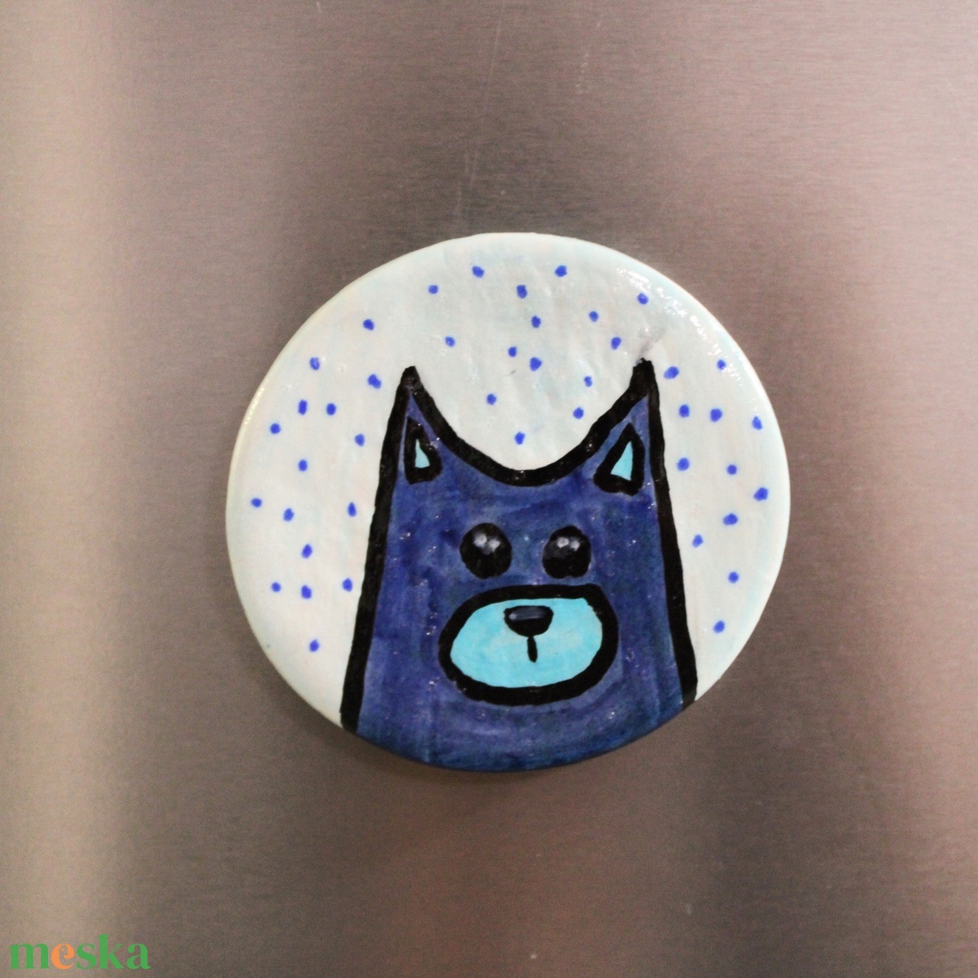 Cicás hűtőmágnes - otthon & életmód - konyhafelszerelés, tálalás - konyhai dekoráció - hűtőmágnes - Meska.hu