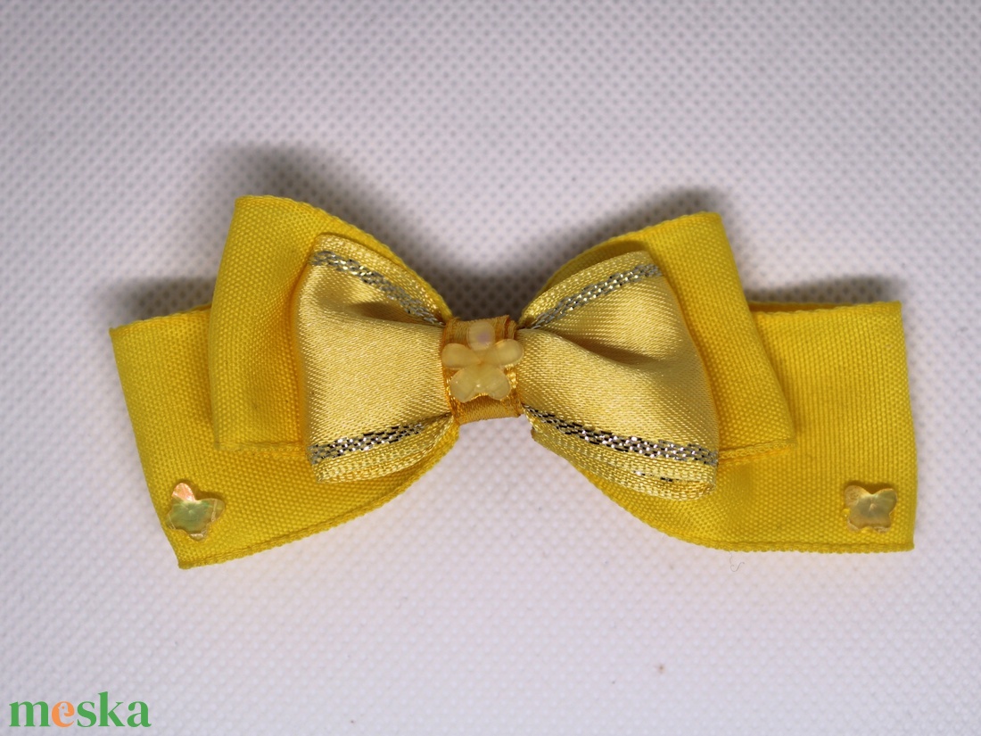 Virágos masnis kislány francia hajcsat - ruha & divat - hajdísz & hajcsat - hajcsat & hajtű - Meska.hu