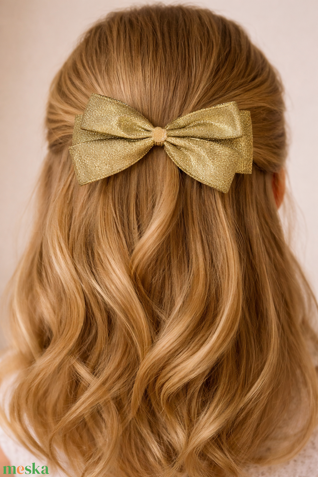 Arany masnis kislány francia hajcsat - ruha & divat - hajdísz & hajcsat - hajcsat & hajtű - Meska.hu