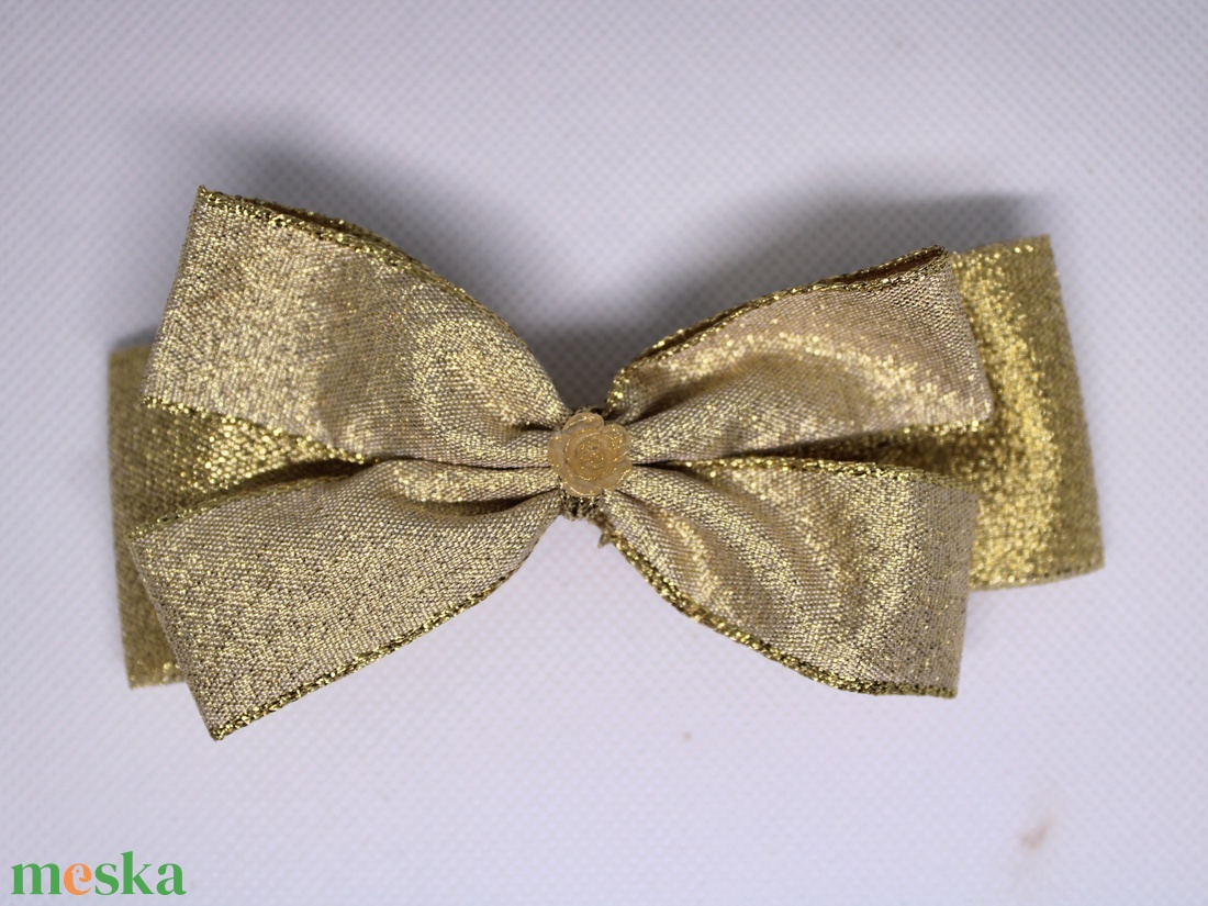 Arany masnis kislány francia hajcsat - ruha & divat - hajdísz & hajcsat - hajcsat & hajtű - Meska.hu