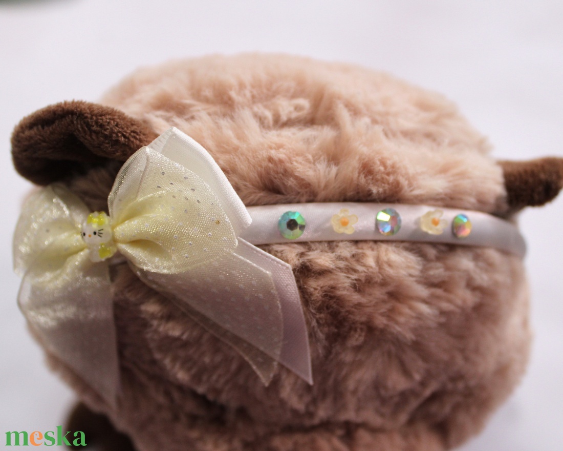 Fehér kislány hajráf - ruha & divat - hajdísz & hajcsat - hajráf & hajpánt - Meska.hu