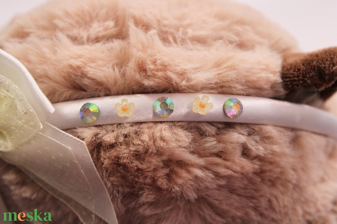 Fehér kislány hajráf - ruha & divat - hajdísz & hajcsat - hajráf & hajpánt - Meska.hu