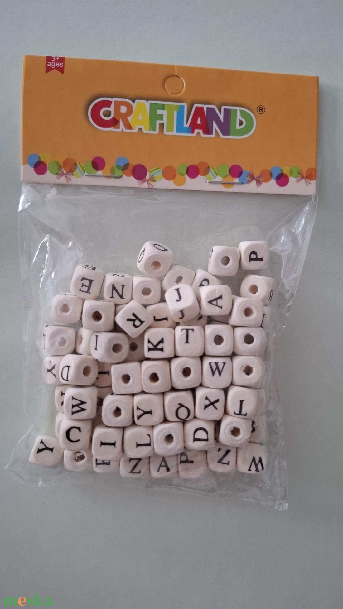 Fagyöngy betű csomag - kellékek & szerszámok - gyöngyfűzés kellékek - fa gyöngy - Meska.hu