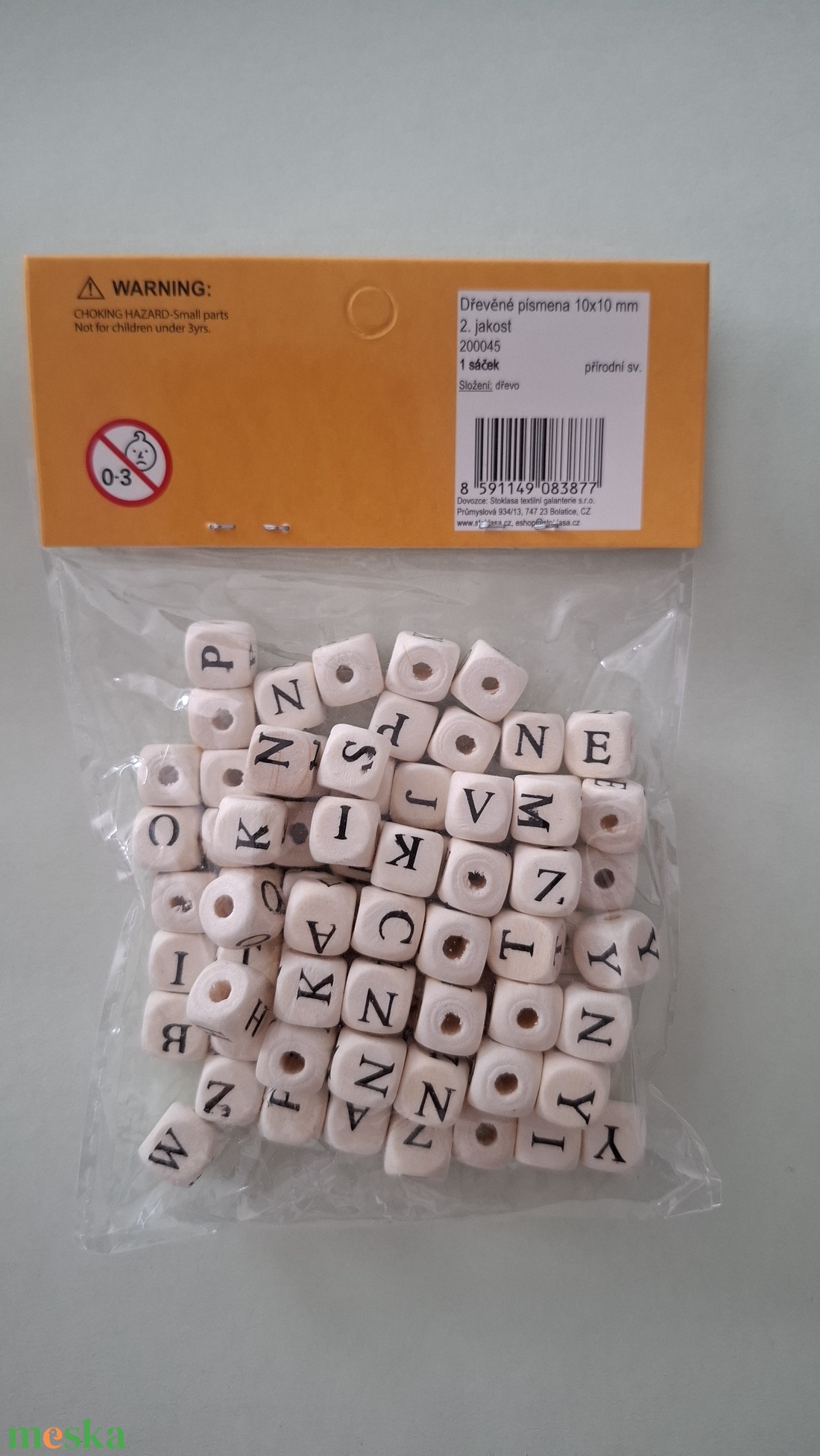 Fagyöngy betű csomag - kellékek & szerszámok - gyöngyfűzés kellékek - fa gyöngy - Meska.hu