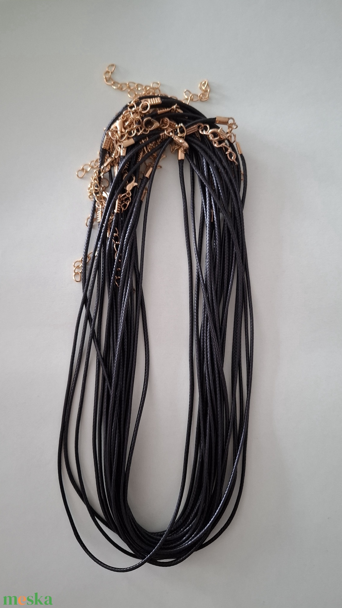 Nyaklánc alap arany kapoccsal - kellékek & szerszámok - ékszerkellék - nyaklánc alap - Meska.hu