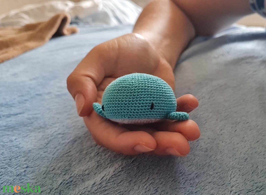 Horgolt bálna - játék & sport - plüssállat & játékfigura - más figura - Meska.hu