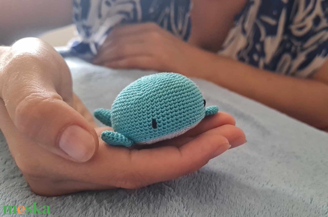 Horgolt bálna - játék & sport - plüssállat & játékfigura - más figura - Meska.hu