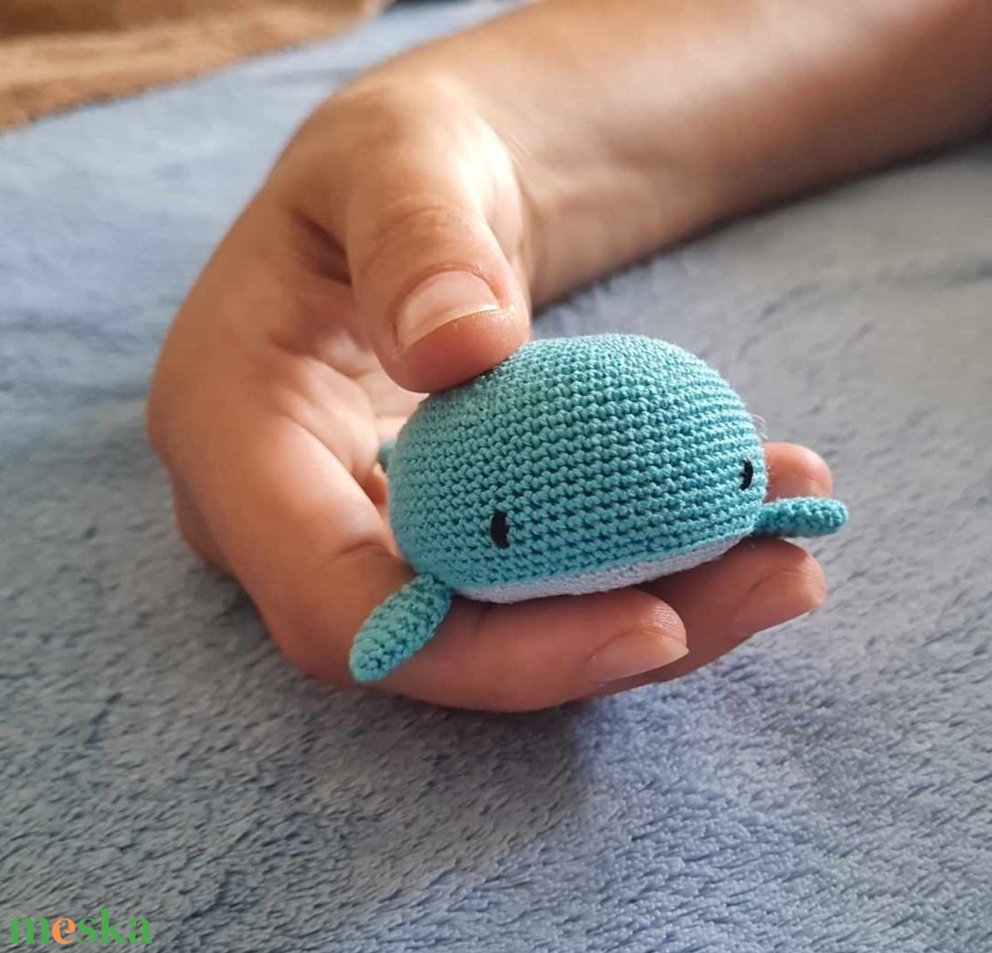 Horgolt bálna - játék & sport - plüssállat & játékfigura - más figura - Meska.hu