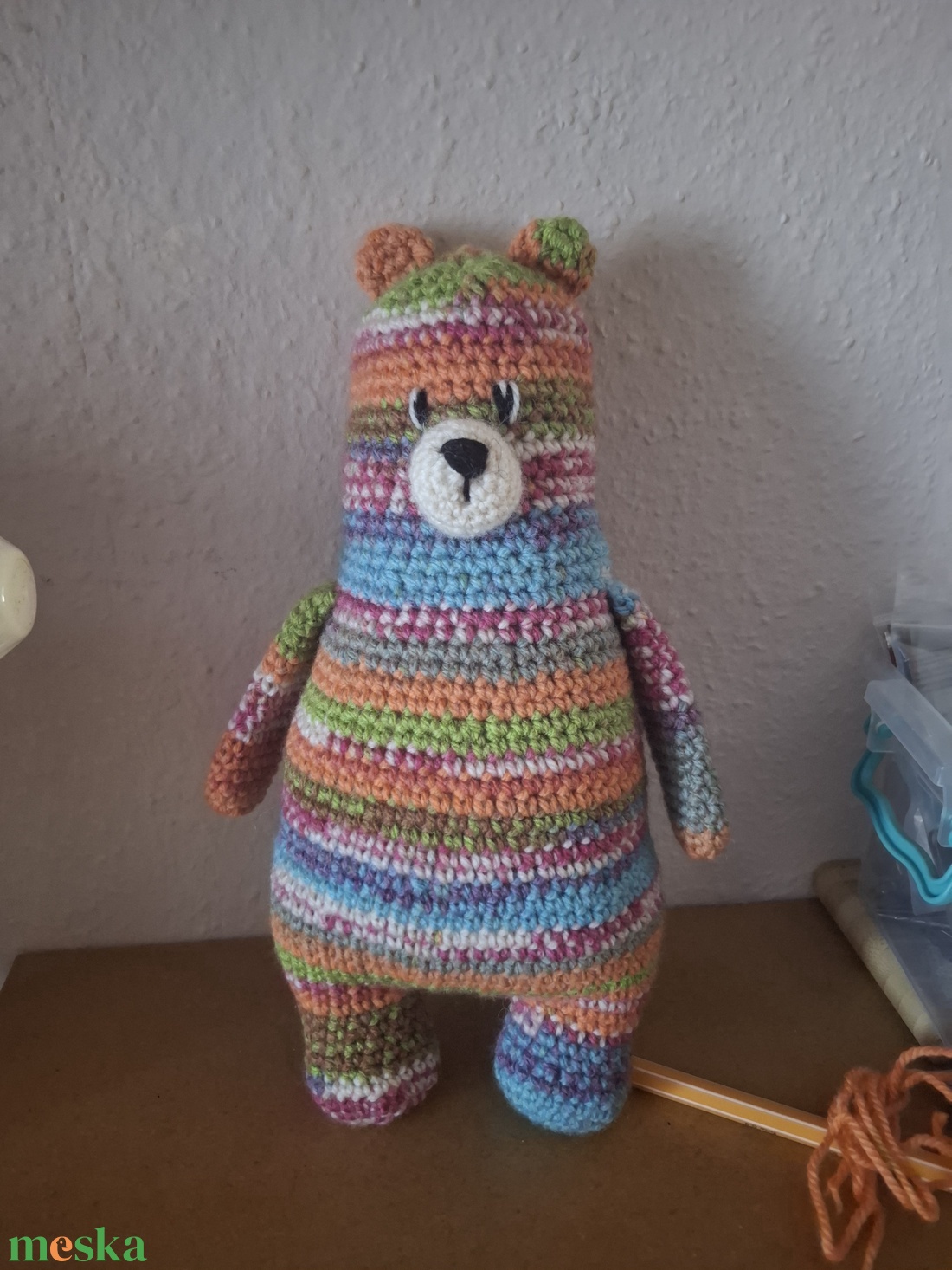 Horgolt maci - játék & sport - plüssállat & játékfigura - maci - Meska.hu