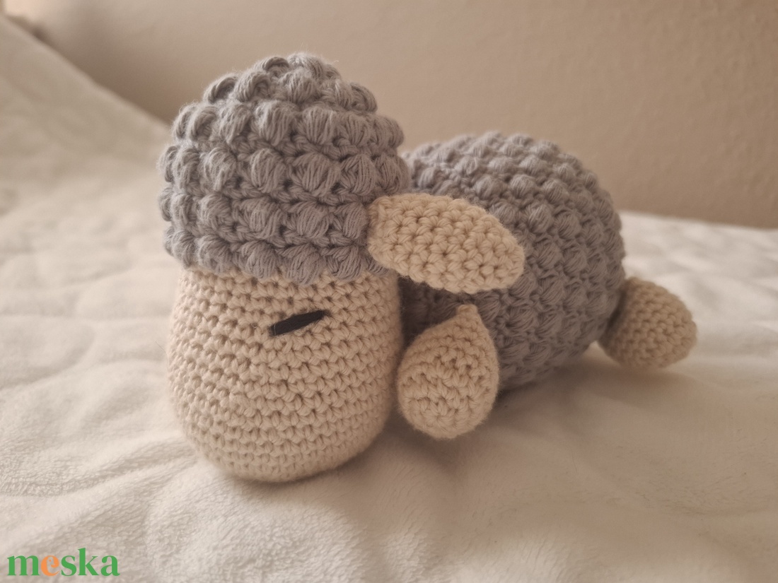 Horgolt puha bari figura - játék & sport - plüssállat & játékfigura - plüss bárány - Meska.hu