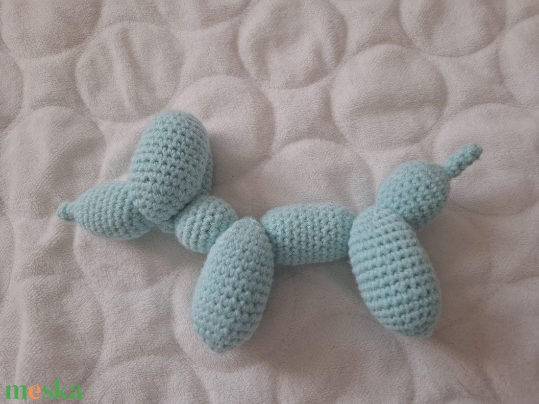 Horgolt puha lufi kutya - játék & sport - plüssállat & játékfigura - kutya - Meska.hu