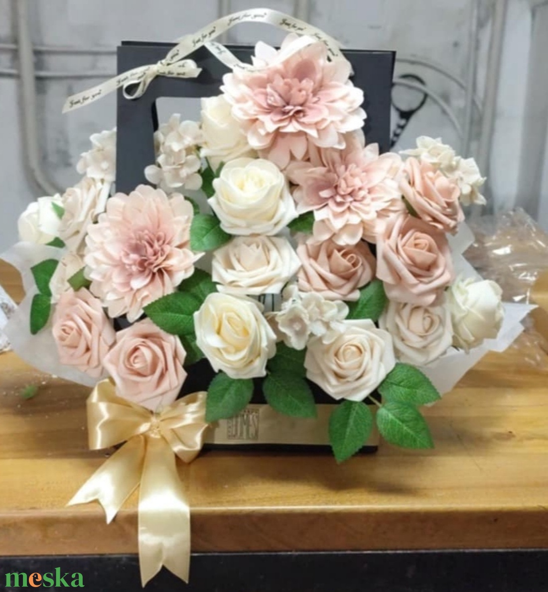 Egyedi Örök Virágkosár - otthon & életmód - dekoráció - virágdísz és tartó - csokor & virágdísz - Meska.hu