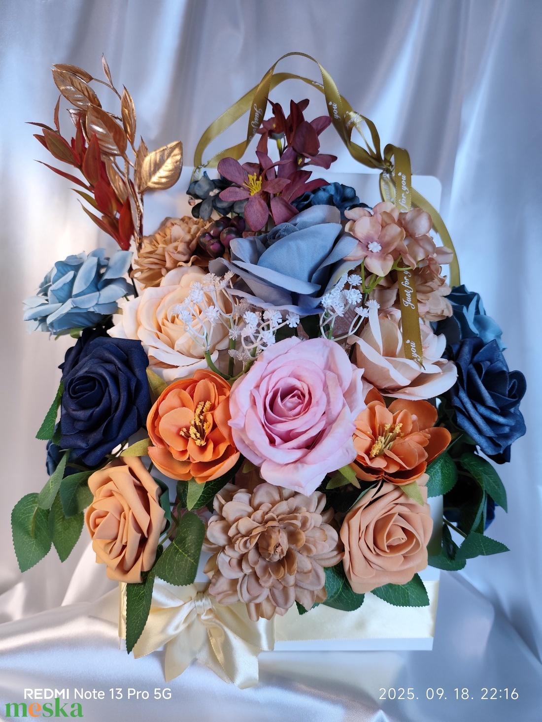 Egyedi Örök Virágkosár - otthon & életmód - dekoráció - virágdísz és tartó - csokor & virágdísz - Meska.hu