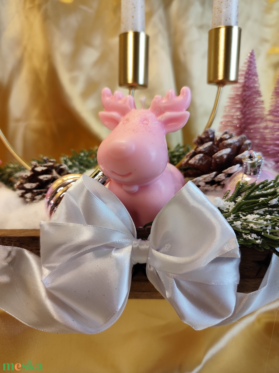 Különleges karácsonyi asztali dekoráció  - karácsony - karácsonyi lakásdekoráció - ünnepi asztaldekoráció - Meska.hu