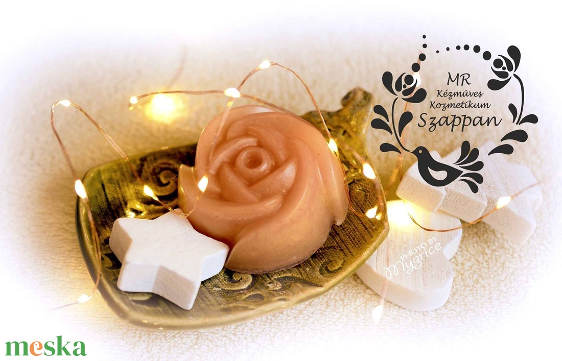 Rózsa formájú szappan ( többféle ) - szépségápolás - szappan & fürdés - kézműves szappan - Meska.hu