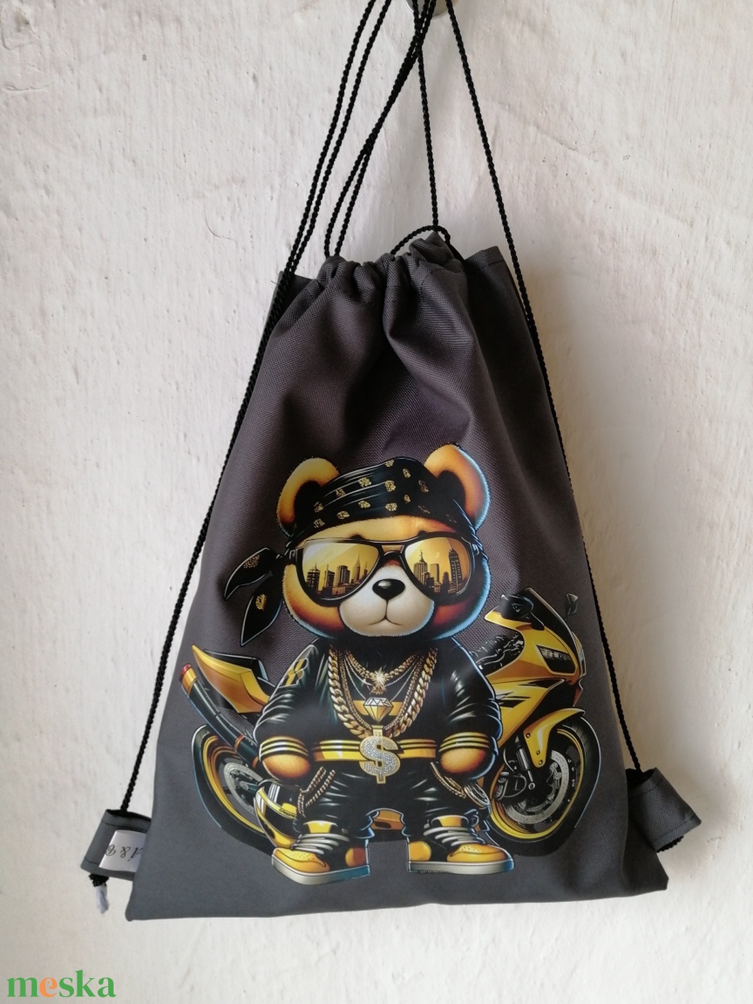 Fiú mintás torna-hátizsák - játék & sport - ovis felszerelés - ovis tornazsák - Meska.hu