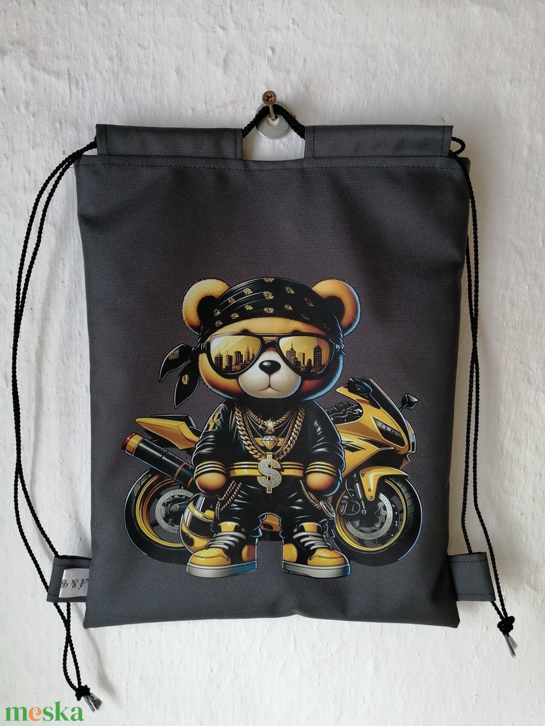 Fiú mintás torna-hátizsák - játék & sport - ovis felszerelés - ovis tornazsák - Meska.hu