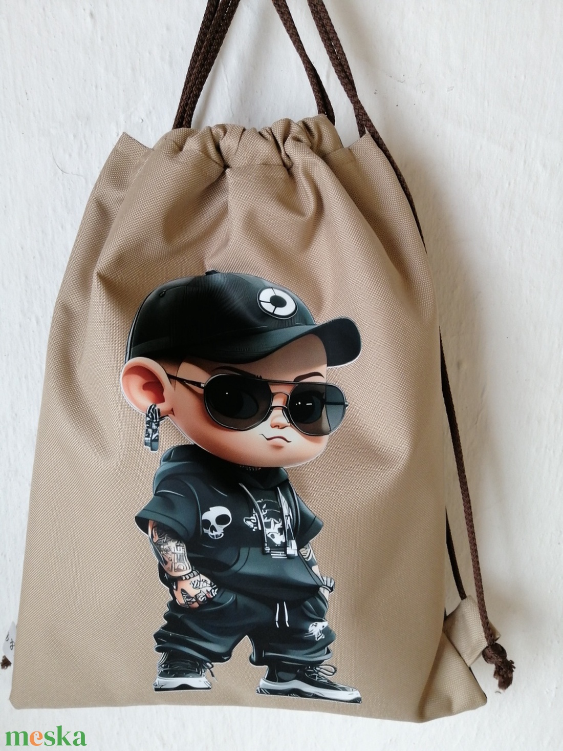 Fiú mintás torna-hátizsák - játék & sport - ovis felszerelés - ovis tornazsák - Meska.hu