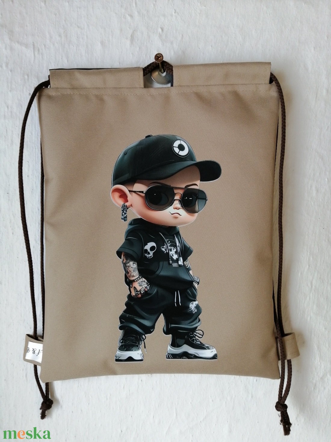 Fiú mintás torna-hátizsák - játék & sport - ovis felszerelés - ovis tornazsák - Meska.hu