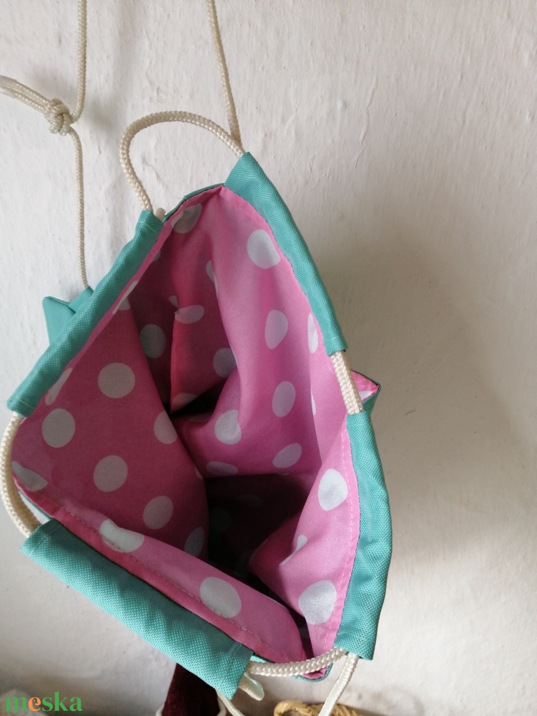 Lány mintás torna-hátizsák - játék & sport - ovis felszerelés - ovis tornazsák - Meska.hu