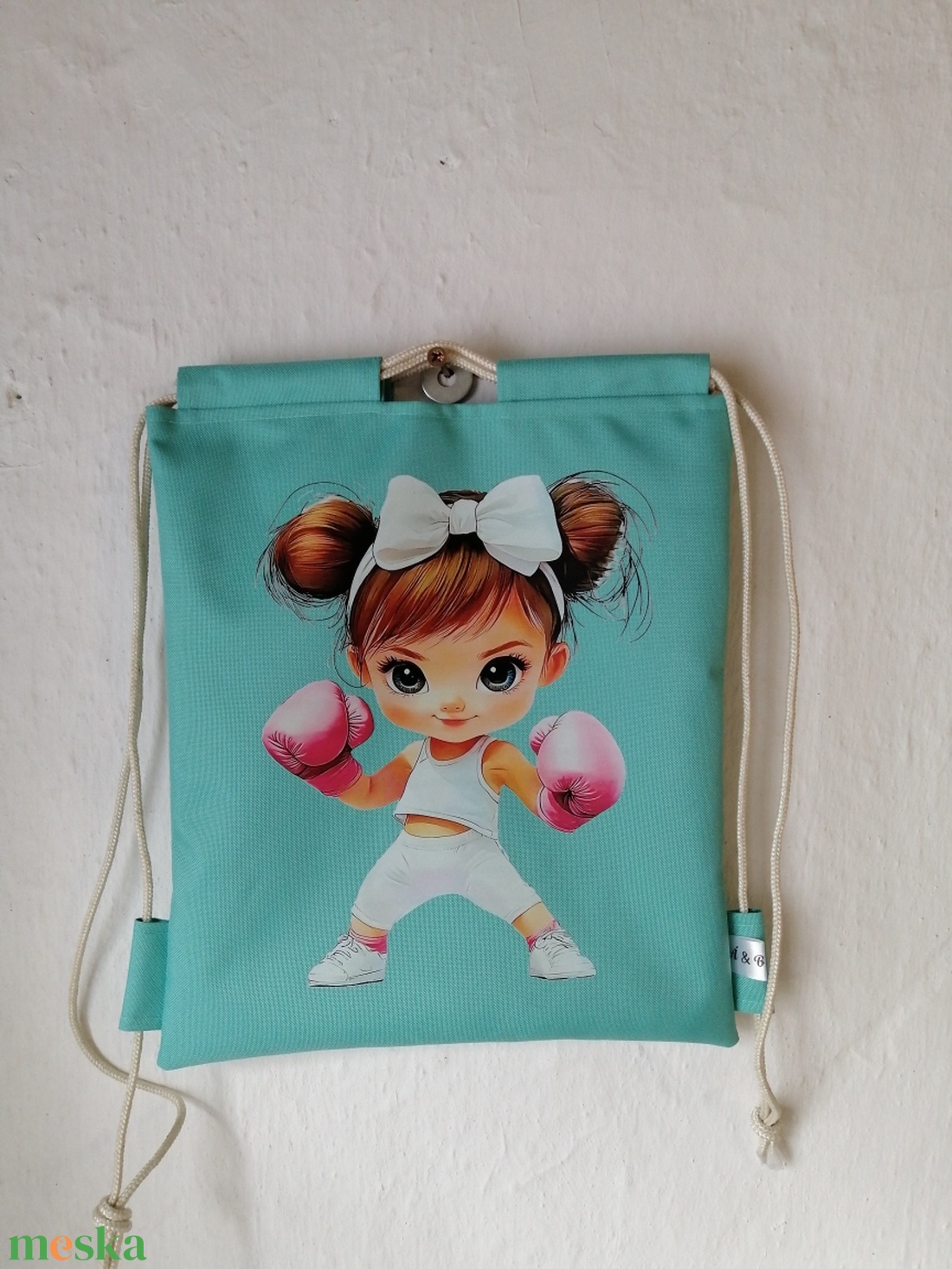 Lány mintás torna-hátizsák - játék & sport - ovis felszerelés - ovis tornazsák - Meska.hu