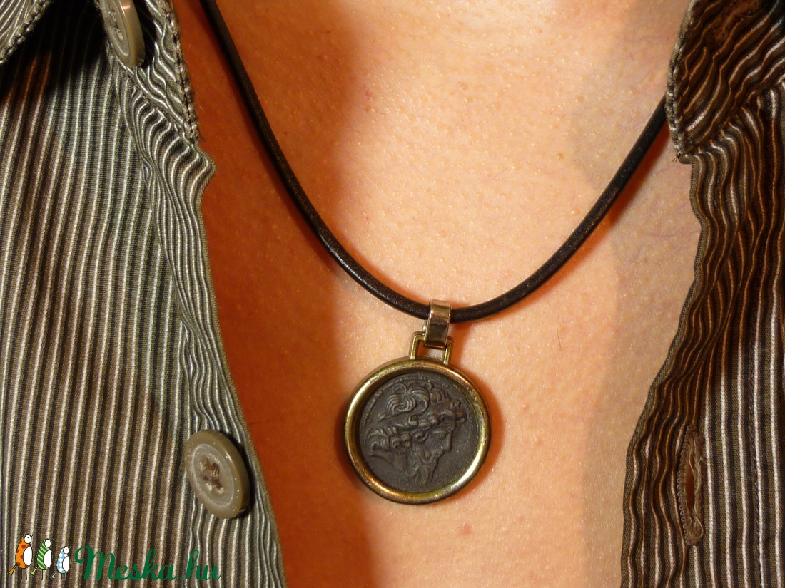  Görög isten - medálos férfi nyaklánc -  - Meska.hu