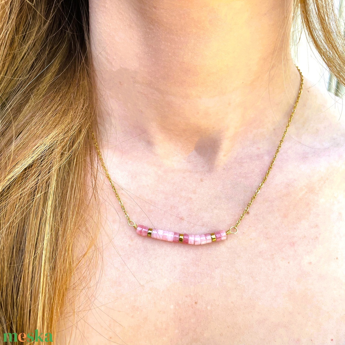 Cseresznyevirág - pink kalcedon fülbevaló/nyaklánc szett - ékszer - ékszerszett - Meska.hu Cseresznyevirág - pink kalcedon fülbevaló/nyaklánc szett - ékszer - ékszerszett - Meska.hu