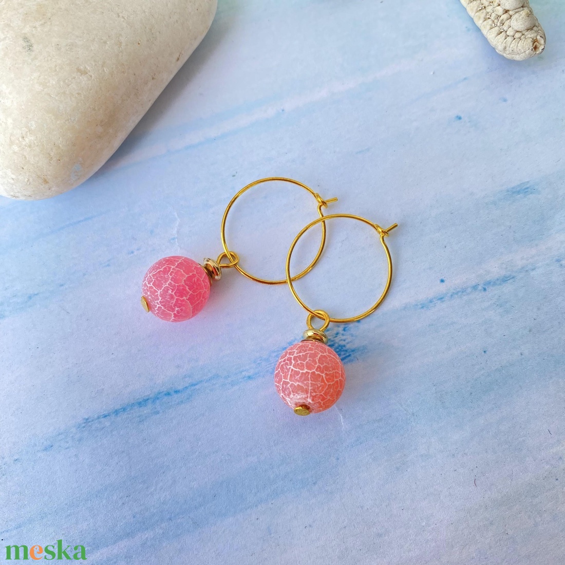 Pink ombre fagyos achát - karkötő, fülbevaló szett - ékszer - ékszerszett - Meska.hu Pink ombre fagyos achát - karkötő, fülbevaló szett - ékszer - ékszerszett - Meska.hu