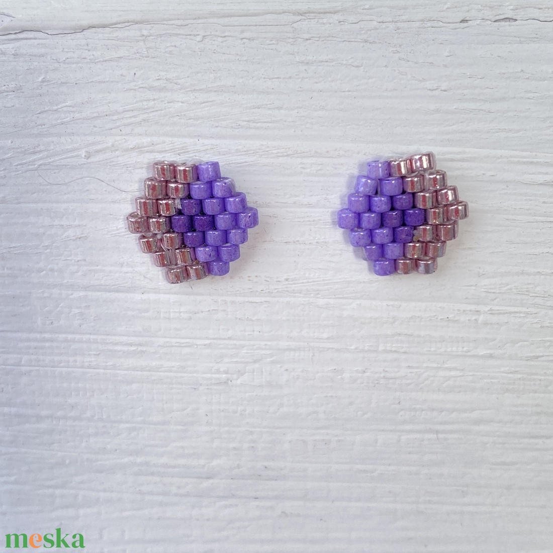 Kis6szög Nyár -  bedugós miyuki japán gyöngy fülbevaló - ékszer - fülbevaló - pötty fülbevaló - Meska.hu