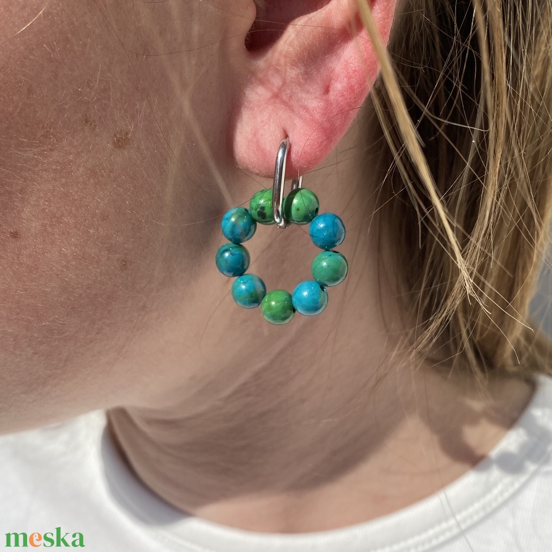 Krizokolla vagy türkinit szett - ékszer - ékszerszett - Meska.hu