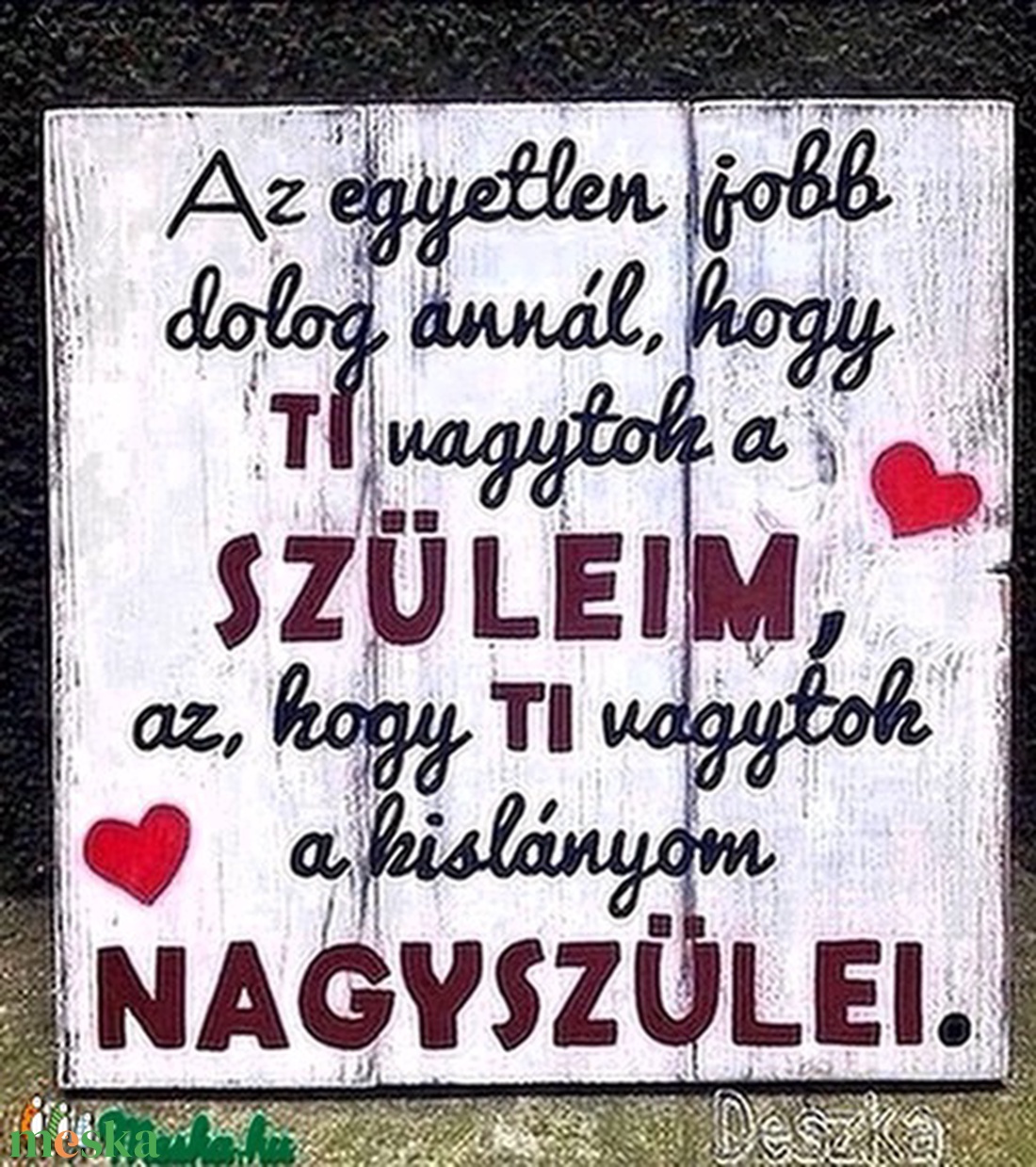 Köszönet a nagyszülőknek koptatott fatáblára festve - otthon & életmód - dekoráció - kép & falikép - táblakép - Meska.hu Köszönet a nagyszülőknek koptatott fatáblára festve - otthon & életmód - dekoráció - kép & falikép - táblakép - Meska.hu