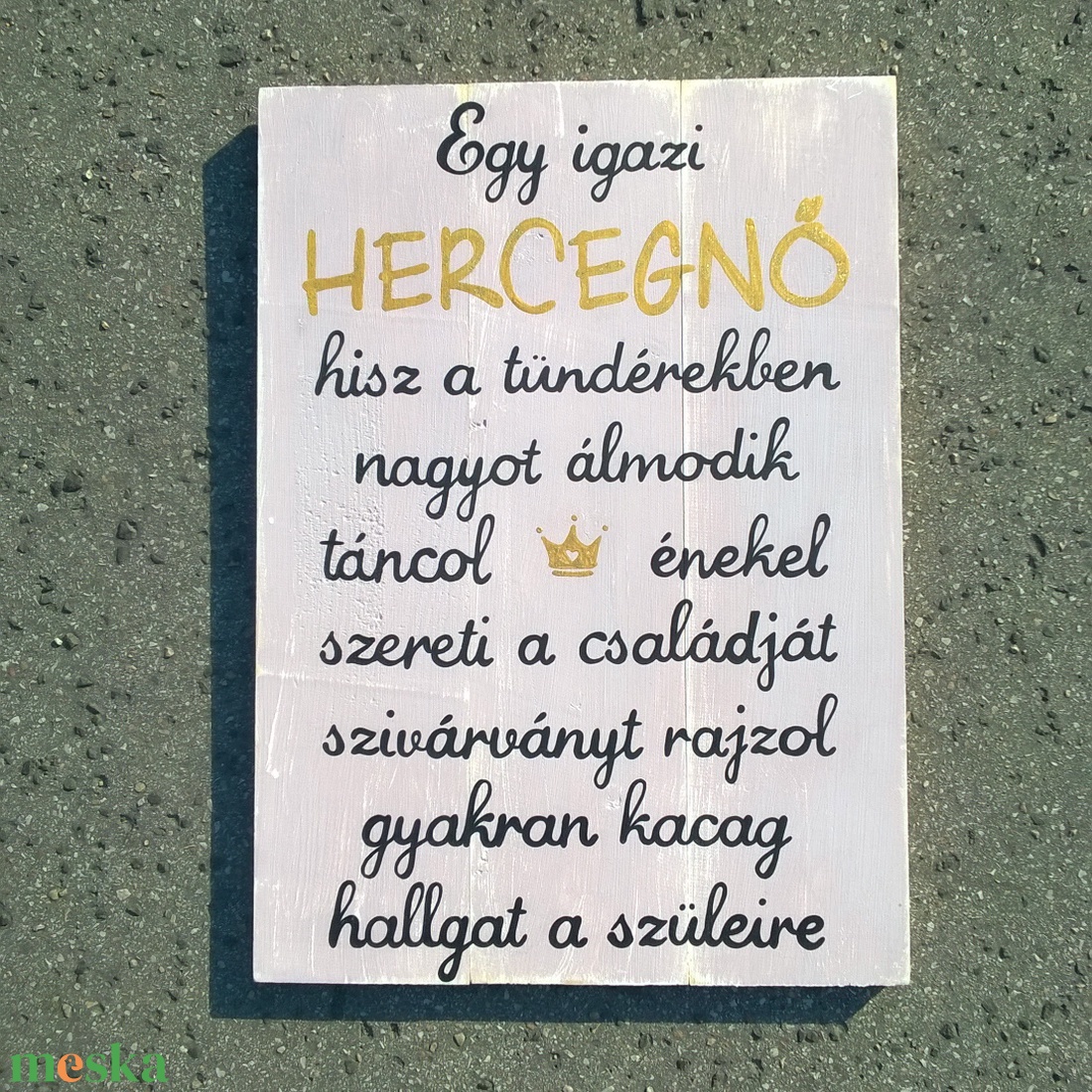 Kislányoknak deszkakép gyerekszobába - otthon & lakás - dekoráció - kép & falikép - táblakép - Meska.hu