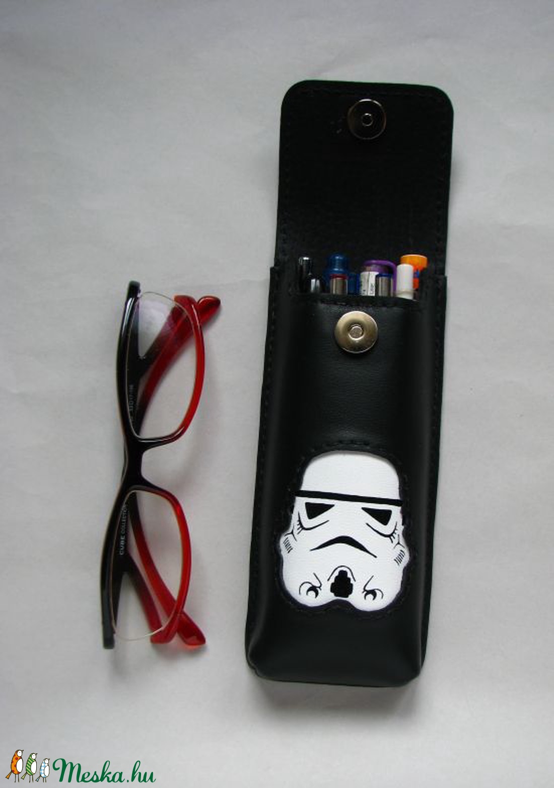 Star Wars, Rohamosztagos mintás bőr tolltartó/ szemüvegtok és szett - táska & tok - pénztárca & más tok - szemüvegtok - Meska.hu