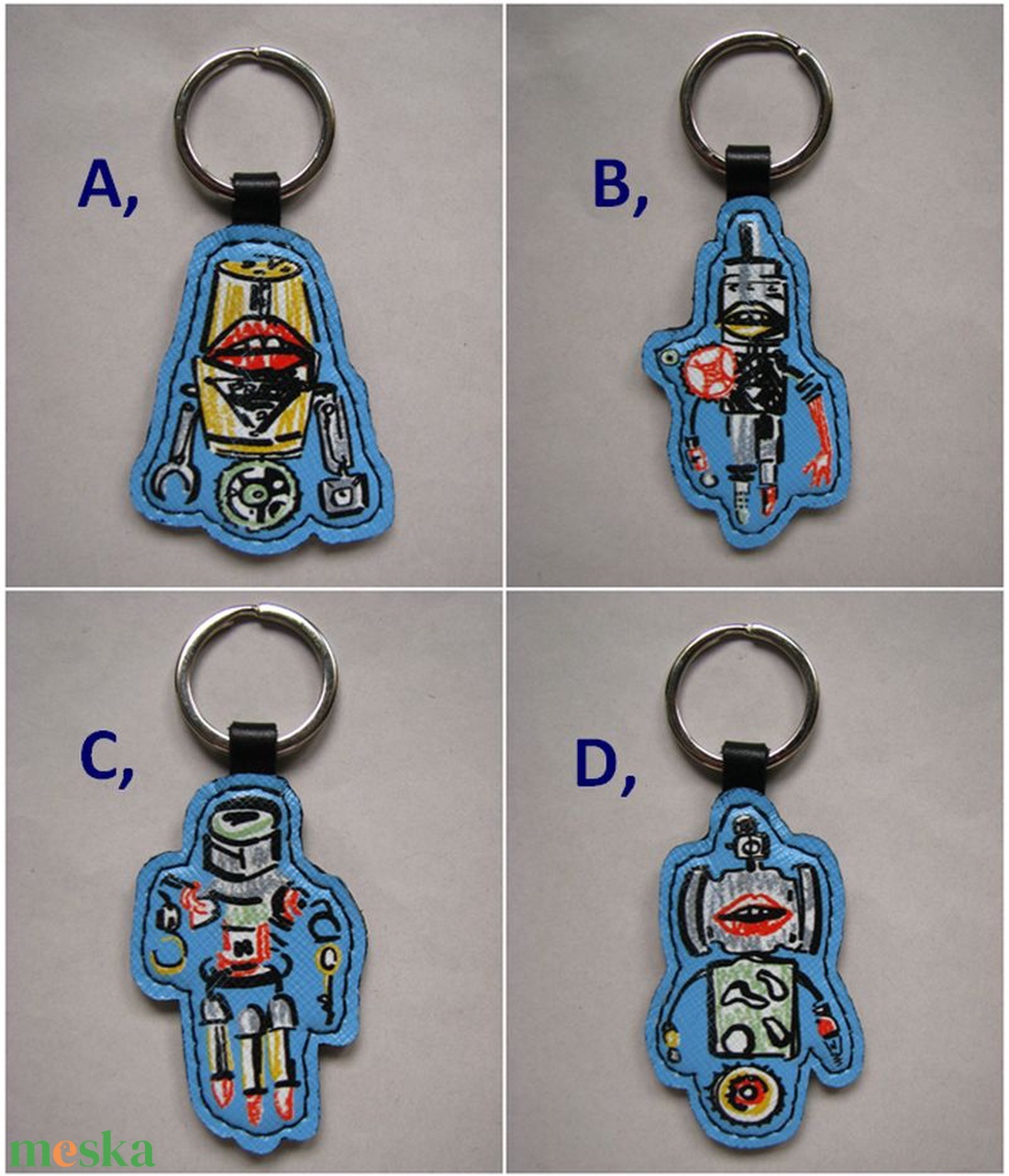 Robot, droid bőr kulcstartó - táska & tok - kulcstartó & táskadísz - kulcstartó - Meska.hu Robot, droid bőr kulcstartó - táska & tok - kulcstartó & táskadísz - kulcstartó - Meska.hu