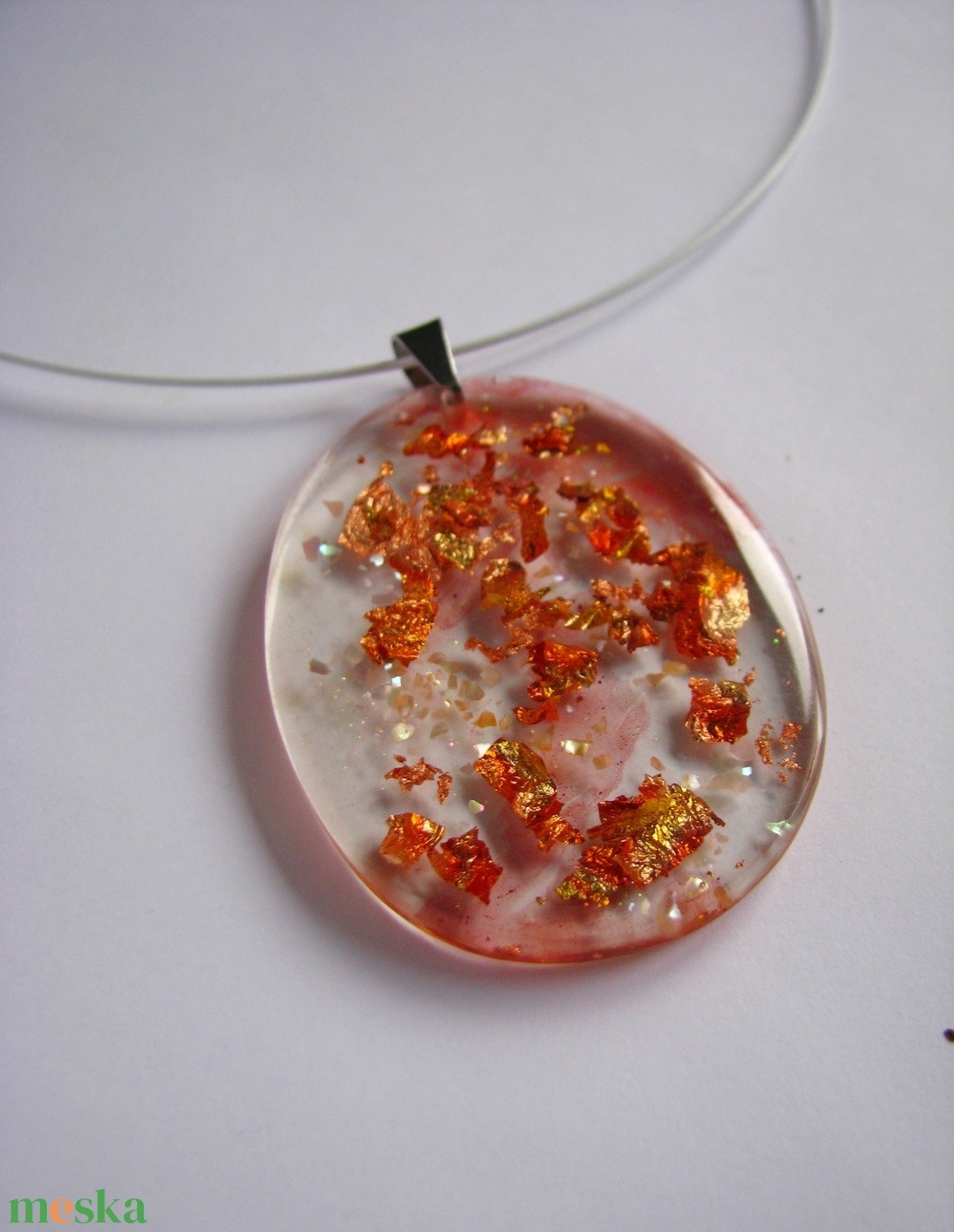 Áttetsző rose gold gyanta medál, nyaklánc gyanta ékszer - ékszer - nyaklánc - medálos nyaklánc - Meska.hu Áttetsző rose gold gyanta medál, nyaklánc gyanta ékszer - ékszer - nyaklánc - medálos nyaklánc - Meska.hu