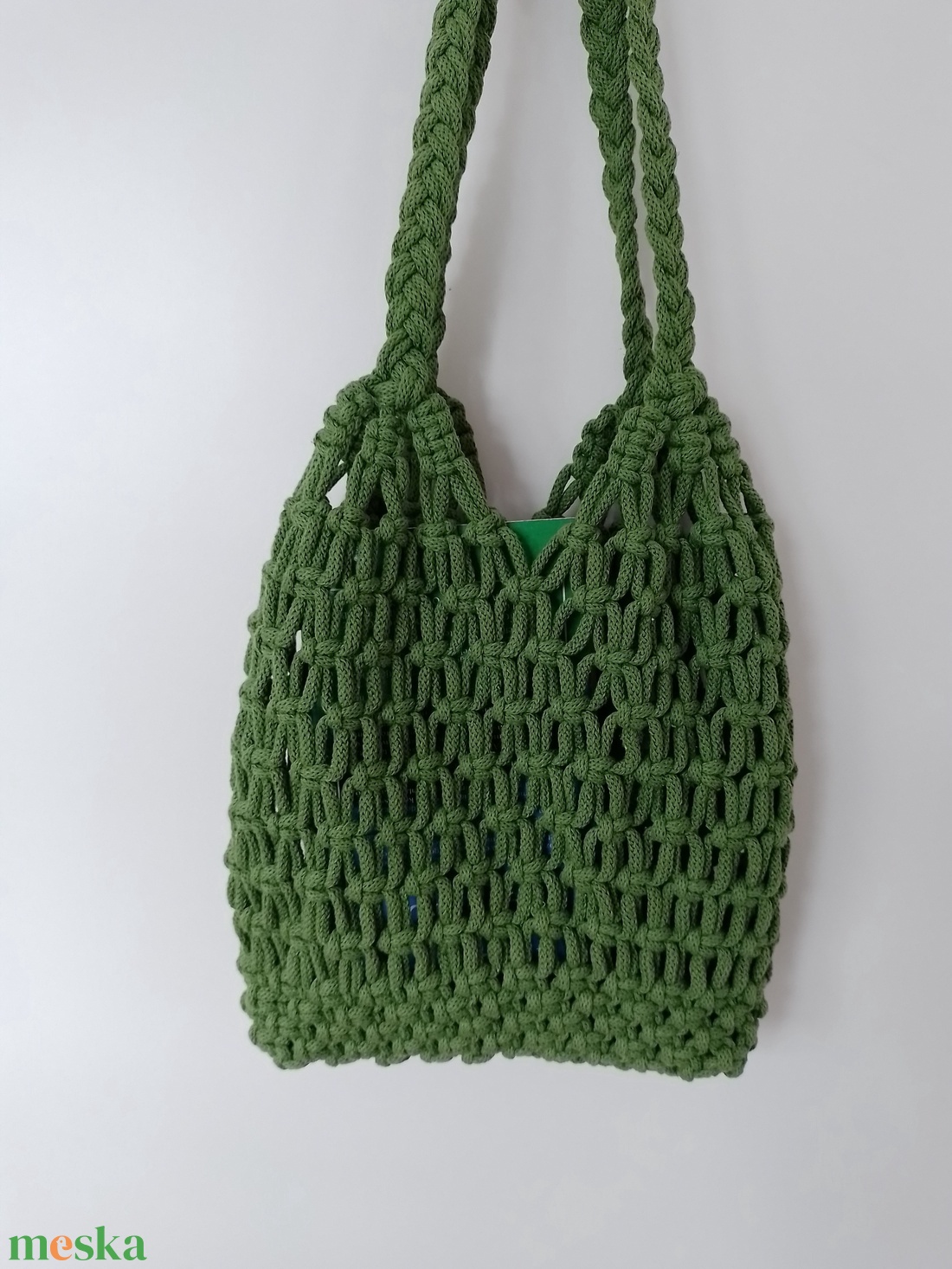 makramé hálós bevásárló táska - táska & tok - bevásárlás & shopper táska - shopper, textiltáska, szatyor - Meska.hu