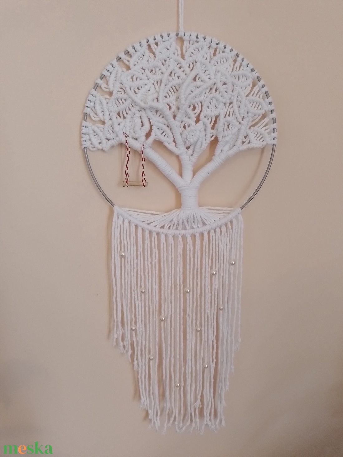 életfa 25 cm átmérőjű karikán - otthon & életmód - dekoráció - fali és függő dekoráció - falra akasztható dekor - Meska.hu