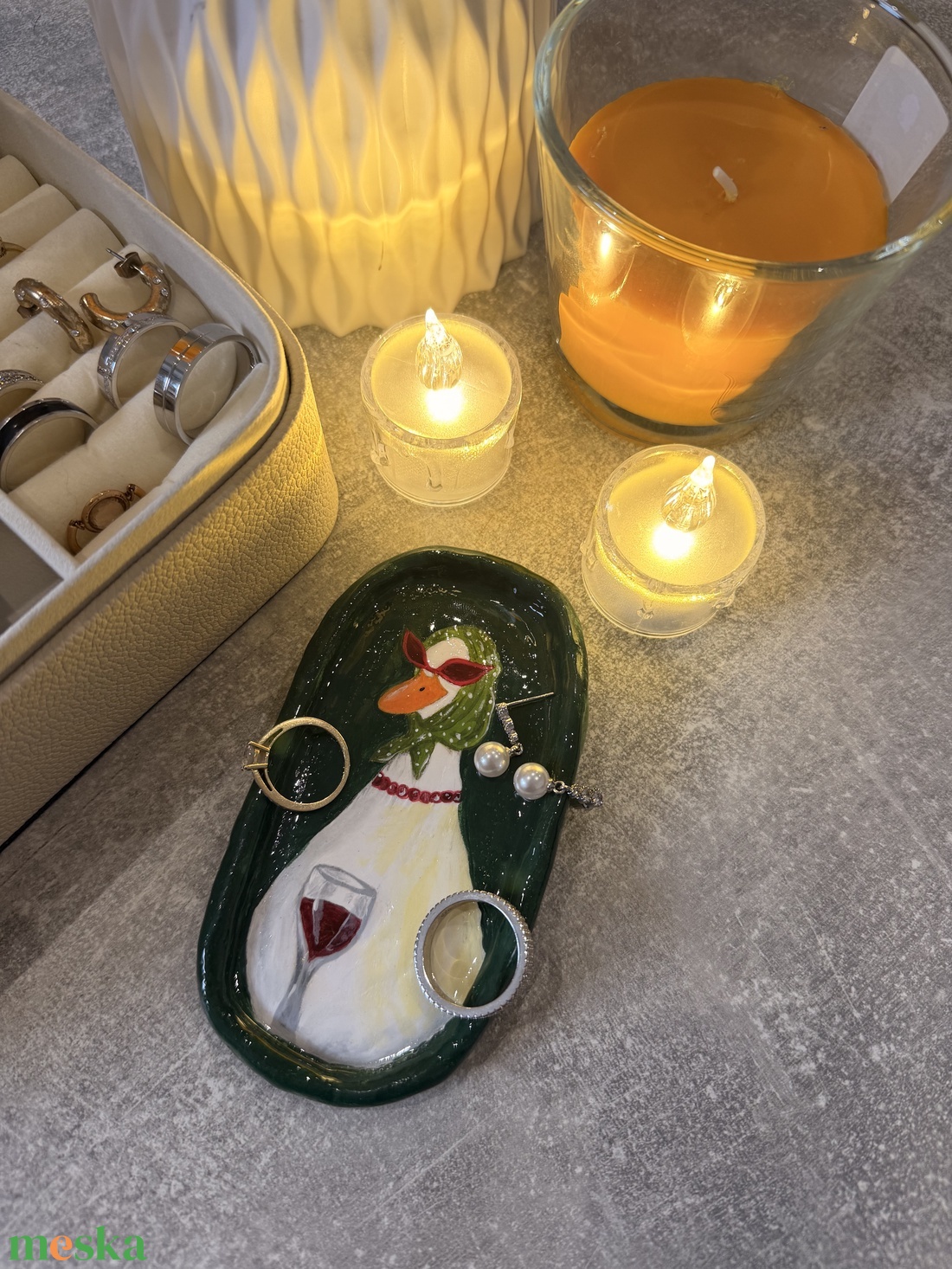Kézzel festett ékszertartó - ékszer - ékszertartó - ékszertartó tál - Meska.hu