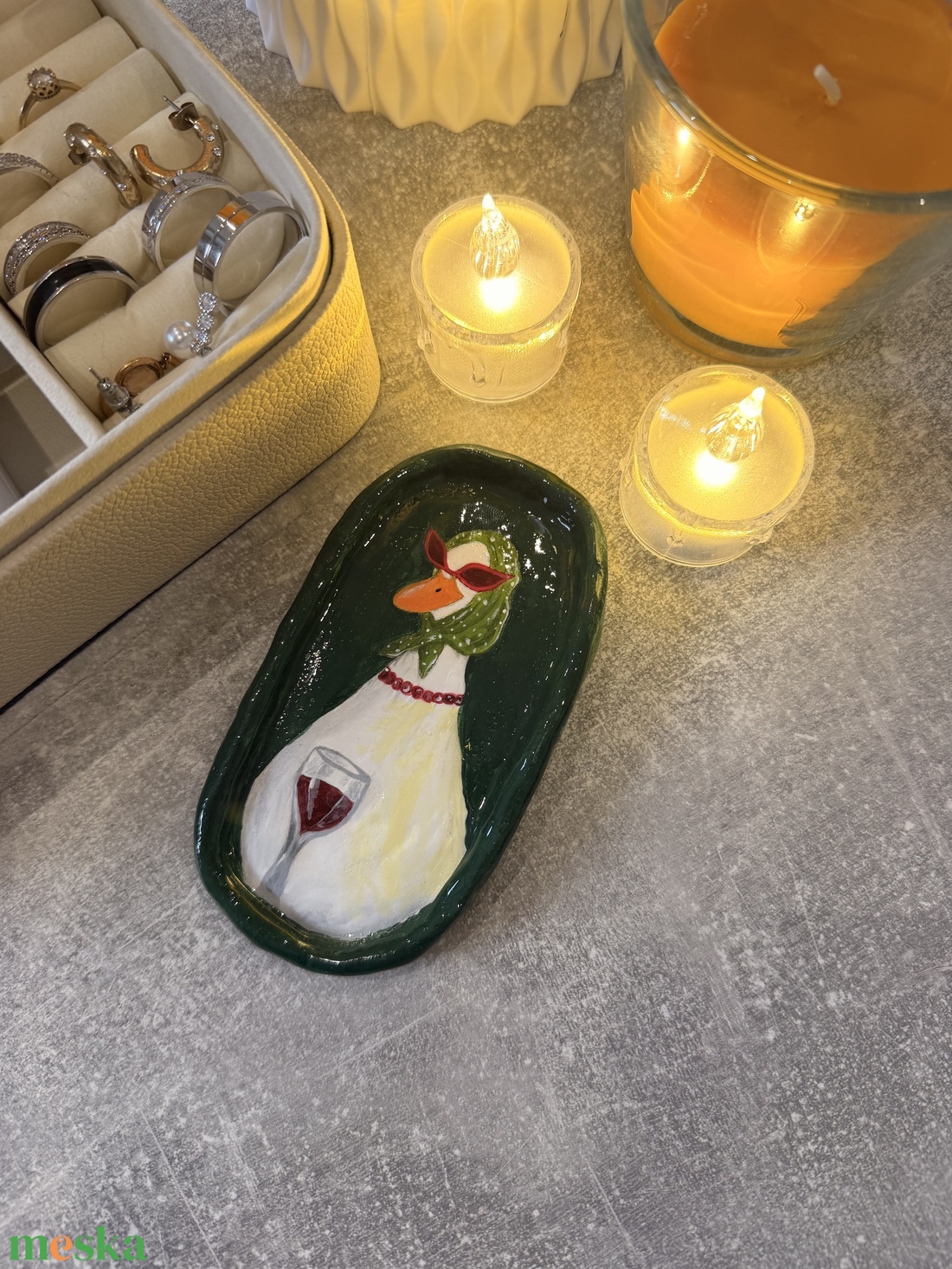 Kézzel festett ékszertartó - ékszer - ékszertartó - ékszertartó tál - Meska.hu