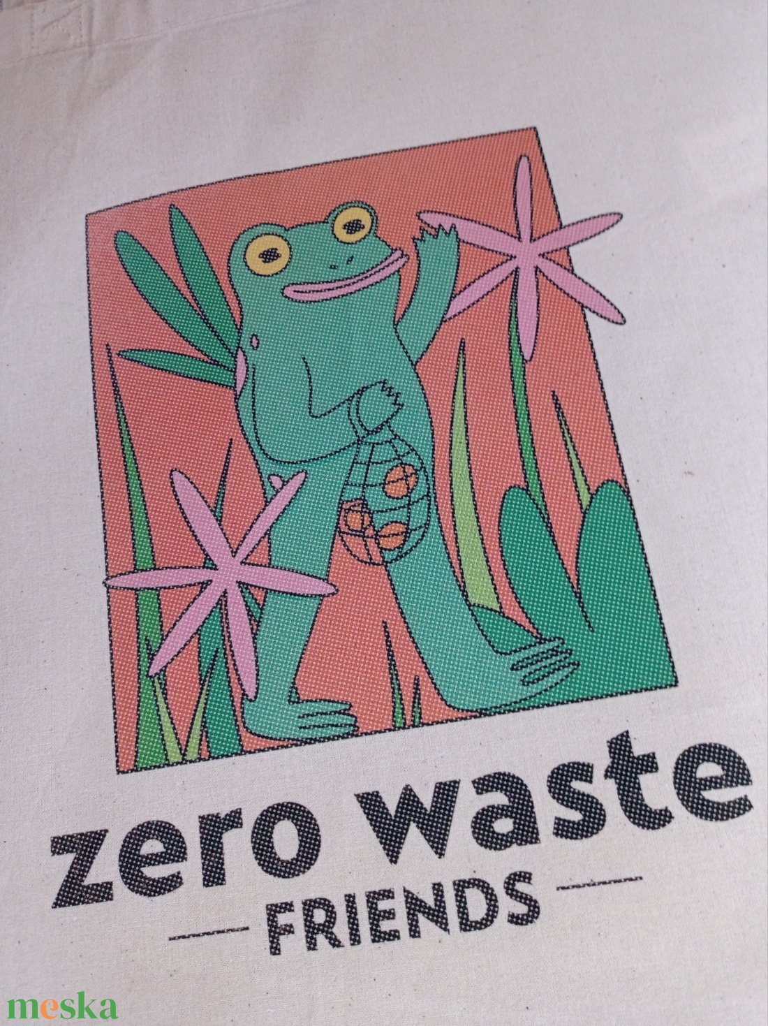BÉKA - (ZERO WASTE FRIENDS) textiltáska - táska & tok - bevásárlás & shopper táska - shopper, textiltáska, szatyor - Meska.hu BÉKA - (ZERO WASTE FRIENDS) textiltáska - táska & tok - bevásárlás & shopper táska - shopper, textiltáska, szatyor - Meska.hu