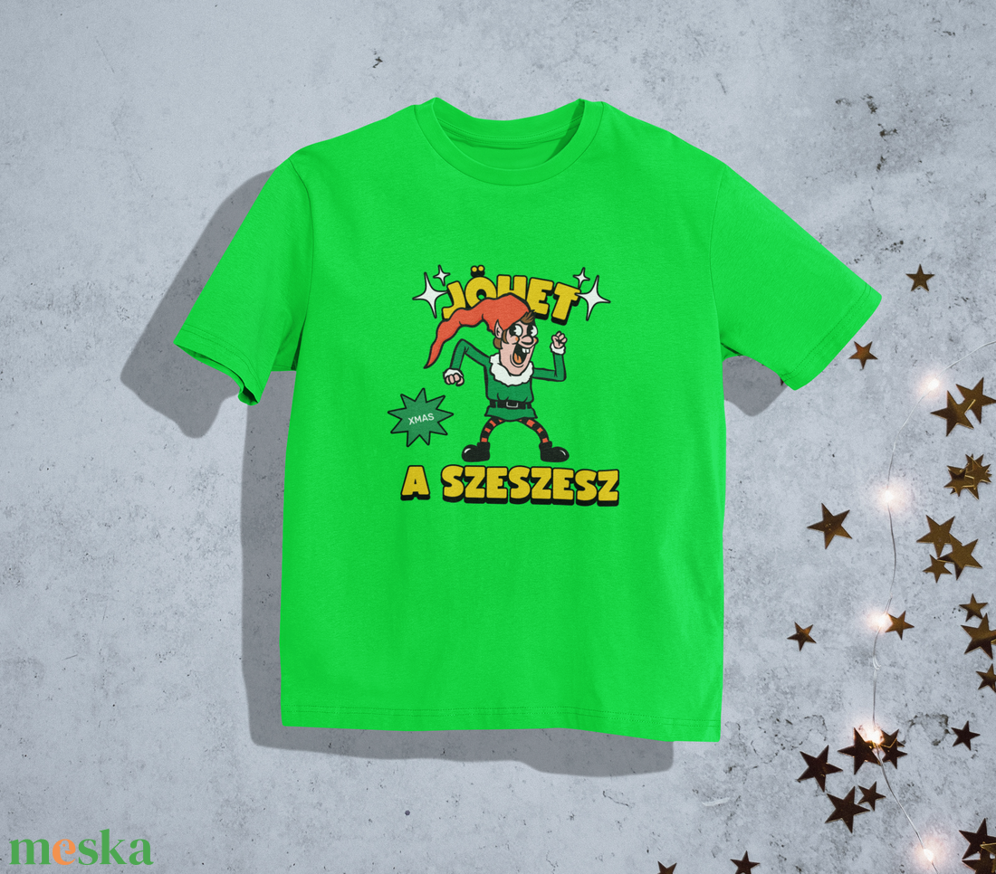 Jöhet az SZESZESZ elfes környakú póló férfi/női - ruha & divat - női ruha - póló, felső - Meska.hu
