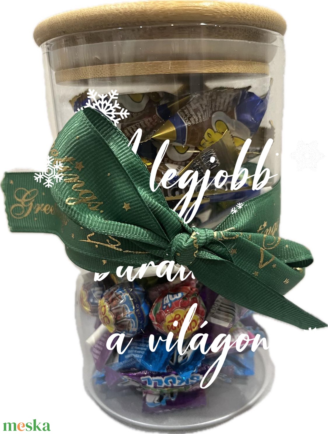 Édesség Nasi Mix üvegben - Egyedi felirattal kérhető, barátnak, családtagnak, nagyinak - élelmiszer - édesség - Meska.hu