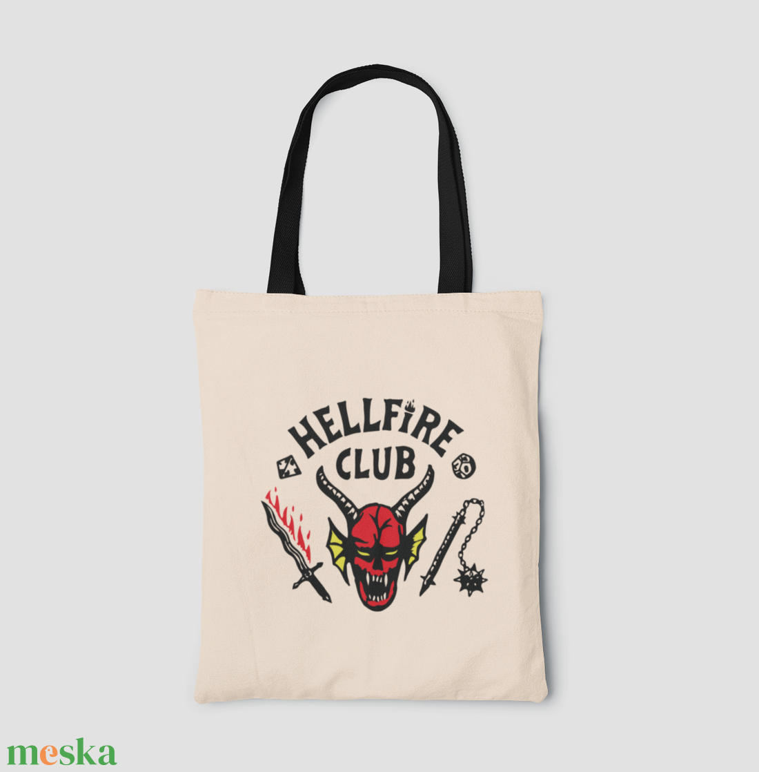 HELLFIRE CLUB vászontáska - táska & tok - bevásárlás & shopper táska - shopper, textiltáska, szatyor - Meska.hu