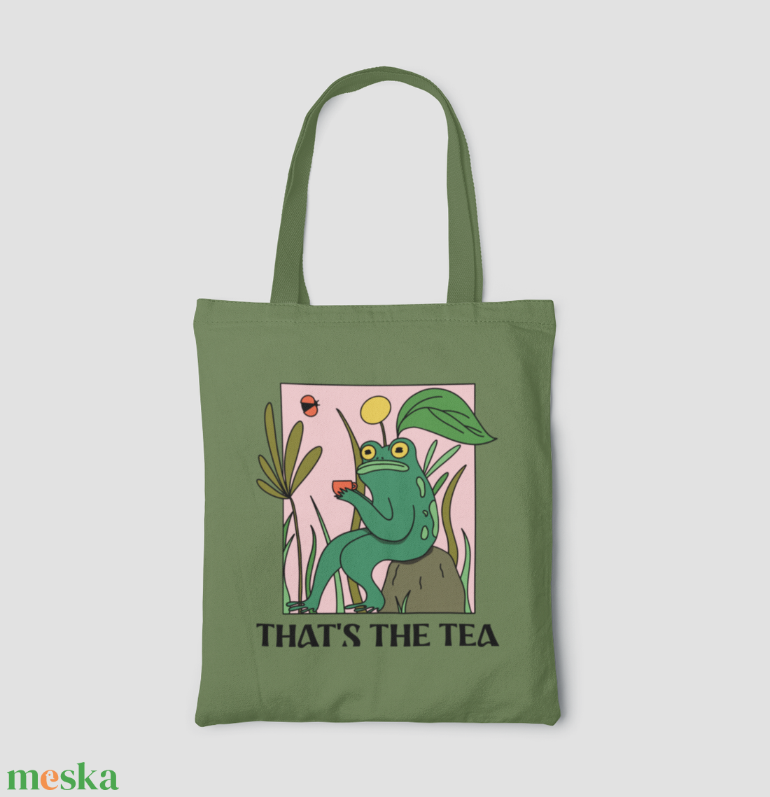 That's the Tea - Békás vászontáska - táska & tok - bevásárlás & shopper táska - shopper, textiltáska, szatyor - Meska.hu